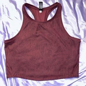 90 Degree By Reflex Racerback workout tops- M 
Teal & burgundy (2 pack)